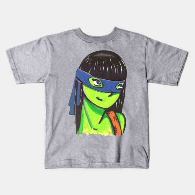 Leonardo Girl Kids T-Shirt by Gunes Ozcan